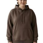Sudadera Oversize C&oacute;moda Vers&aacute;til SUD-1021 Caf&eacute; Capucha y Bolsillo Frontal para Mujer