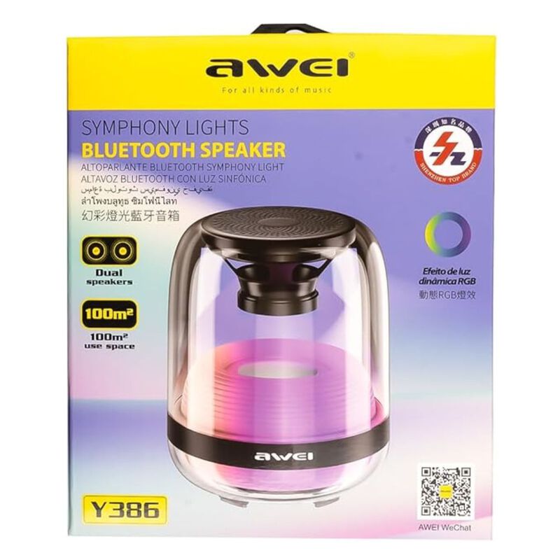 Awei Y386 Bocina Bluetooth Luces (colores) image number null