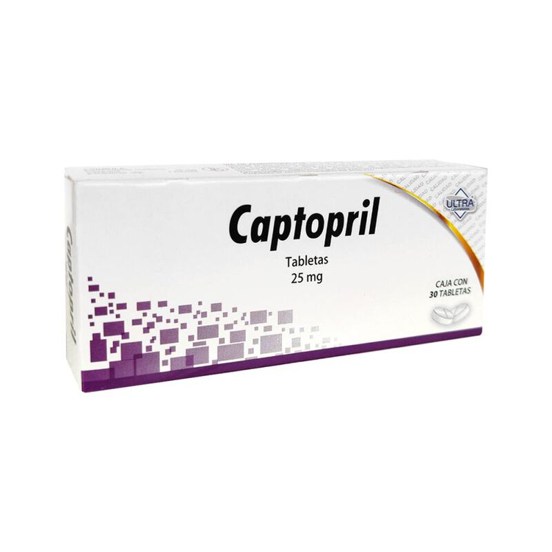 Captopril 25 Mg 30 Tableta(s) image number null