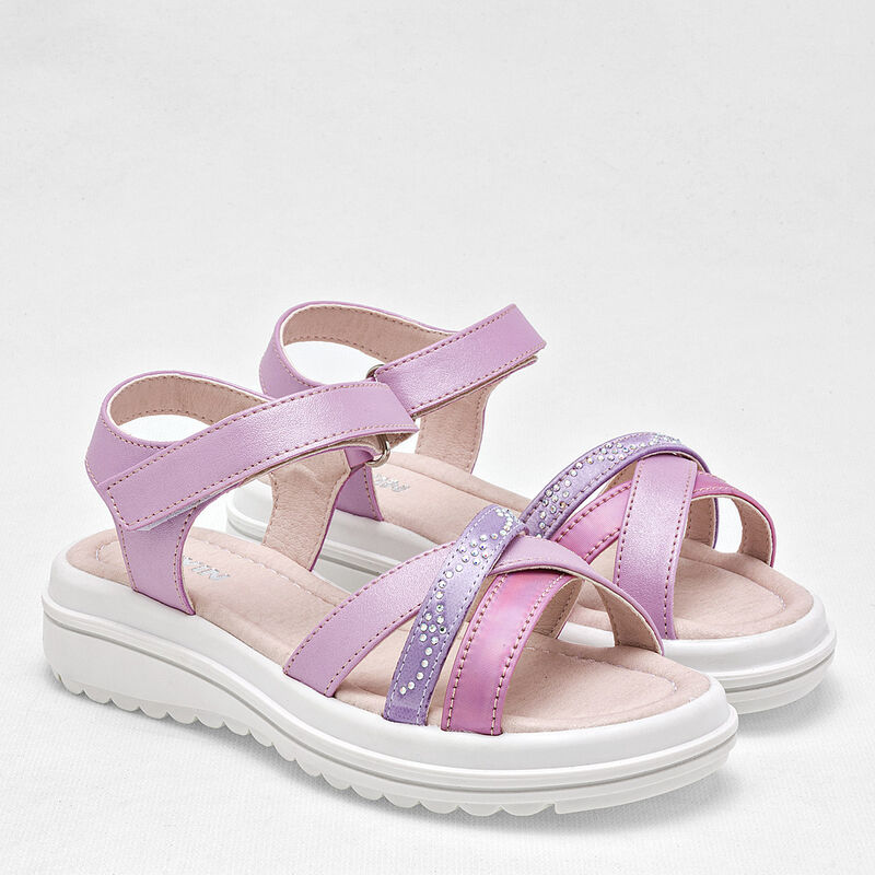 Yuyin Sandalia para ni&ntilde;a rosa lila image number null