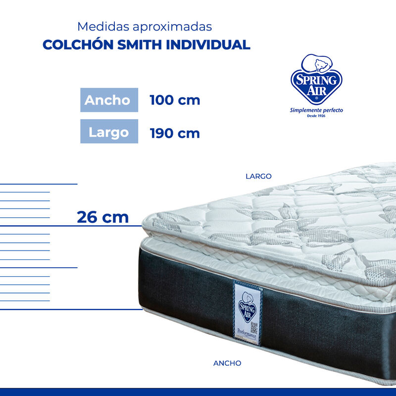 Colch&oacute;n Individual Spring Air Smith image number null