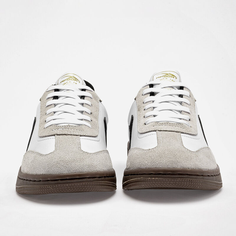 Apoort tenis para hombre blanco gris cod 141116... image number null