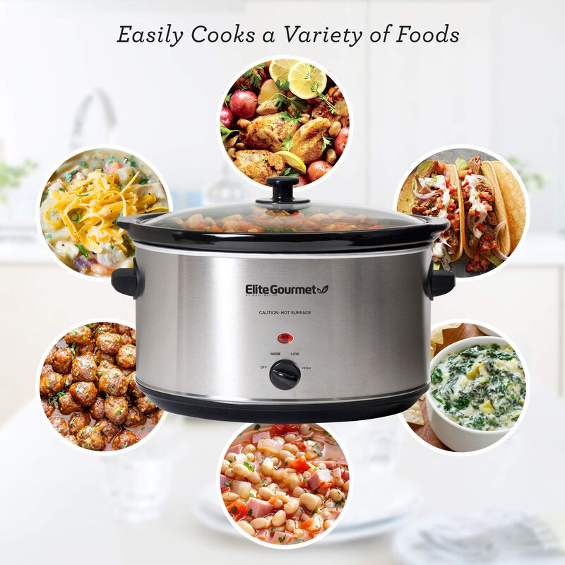 Olla De Cocci&oacute;n Lenta Elite Gourmet Mst-900v 8,... image number null