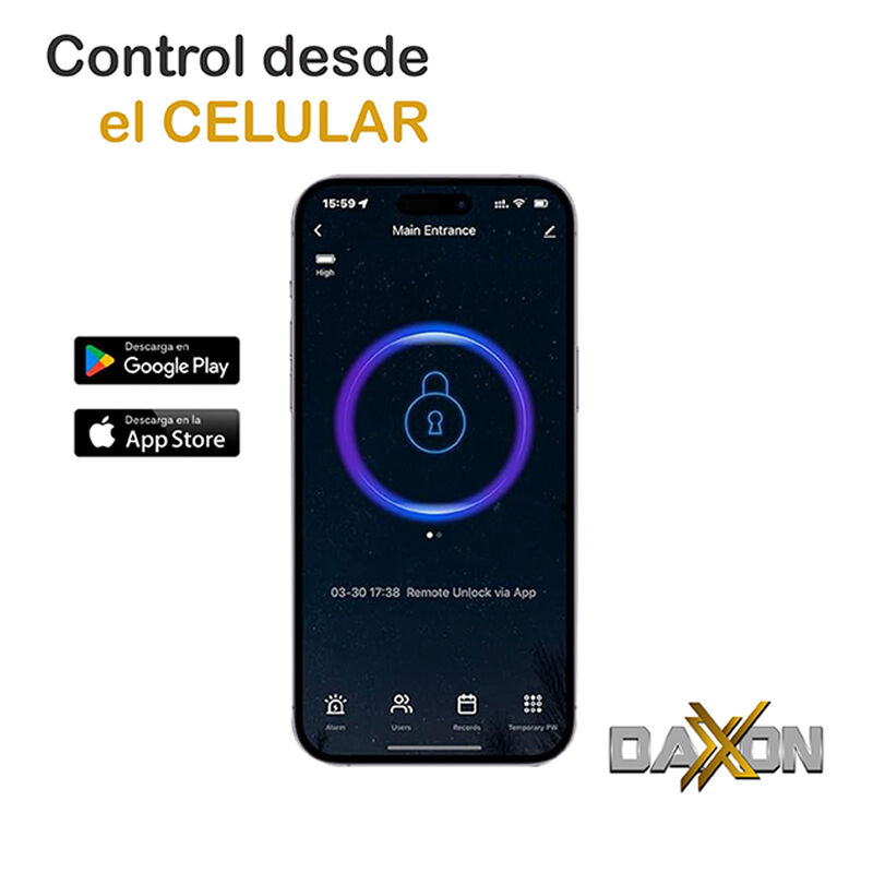 Cerradura Chapa Inteligente Wi-Fi Mod-B110 Daxx... image number null