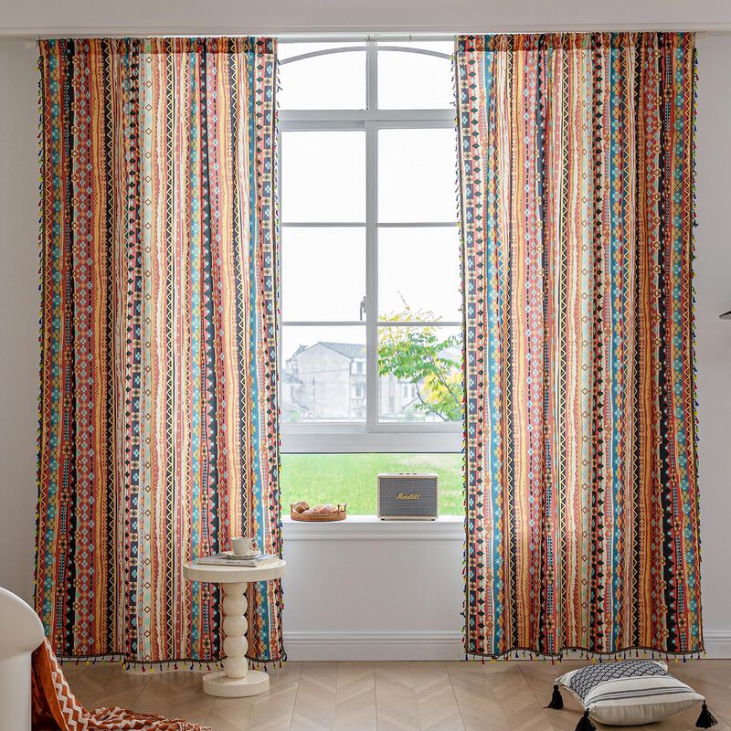 Cortinas Erbnaryx Boho, Geom&eacute;tricas, Semiopacas... image number null
