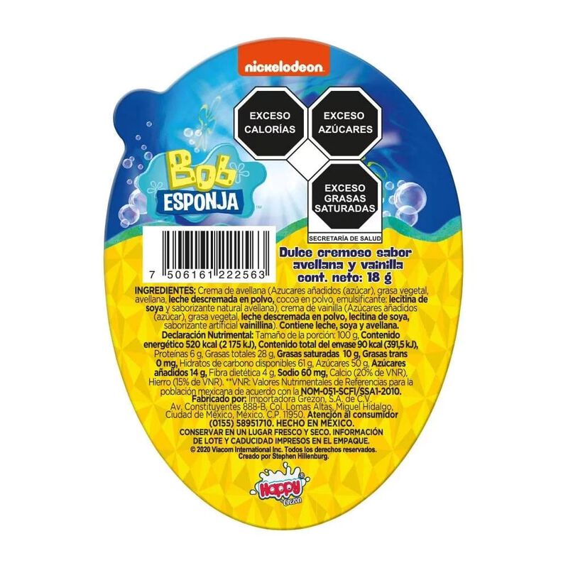 DULCE CREMOSO BOB ESPONJA image number null