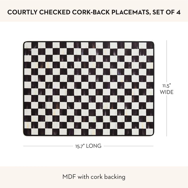 Mantel individual Mackenzie-Childs Courtly Chec... image number null