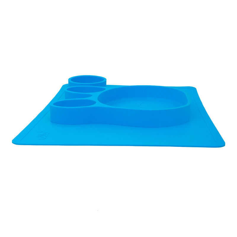 Plato en Forma de Conejo con 4 Divisiones Azul ... image number null