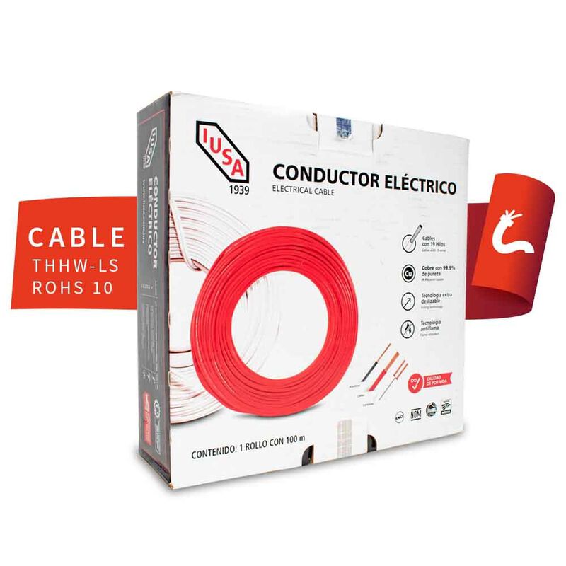 Cable Thw-ls/thhw-ls Ce Rohs 10 Awg En Caja Col... image number null