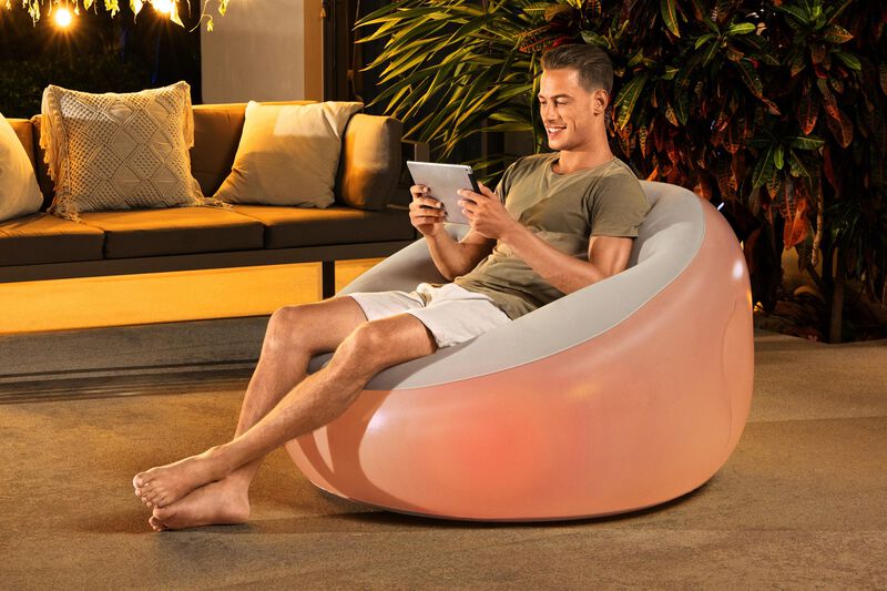 Sillón Inflable Individual 1 Modelo Color Coral... image number null