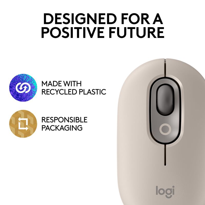 Rat&oacute;n Inal&aacute;mbrico Logitech Pop Con Emojis Perso... image number null