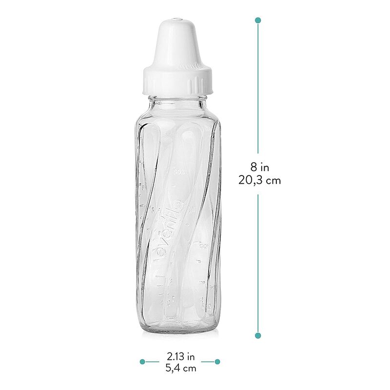 Biber&oacute;n De Vidrio Evenflo Para Beb&eacute; 8 Oz Paquet... image number null