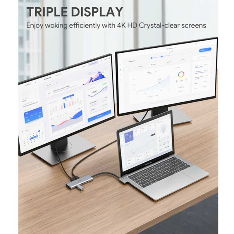 Cable HUB Adaptador AUKEY 9 en 2 para MacBook 2... image number null