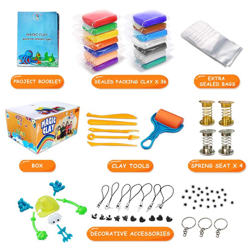 Kit De Arcilla Para Modelar Essenson Air Dry Ma... image number null