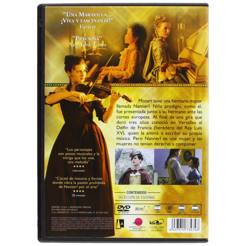 Nannerl (la Hermana De Mozart) [dvd.] image number null