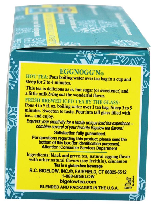 T&eacute; Bigelow Eggnoggn 20 Bolsas (49 g) image number null