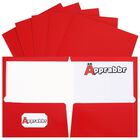 Carpeta De Archivo Apprabbr Tama&ntilde;o Carta, Paquete De 25, Rojo Brillante