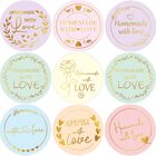Pack de 500 pegatinas con foil dorado "hecho en casa" &ndash; Worldbazaar