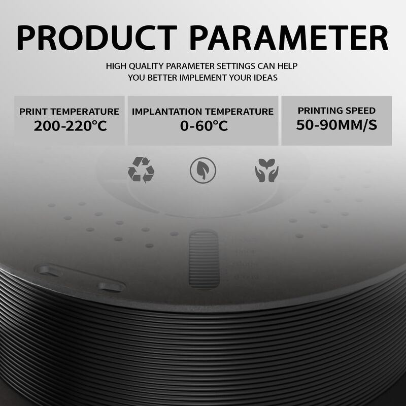 Filamento Pla Miailuy 1,75 mm Negro 1 kg +/-0,0... image number null