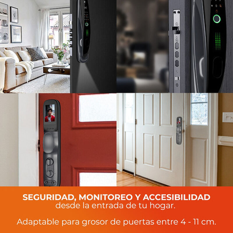 Cerradura Digital Wifi Video Timbre Exterior Ap... image number null