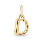 Dije De Oro Amarillo De 10K (Letra D) Sin Cadena