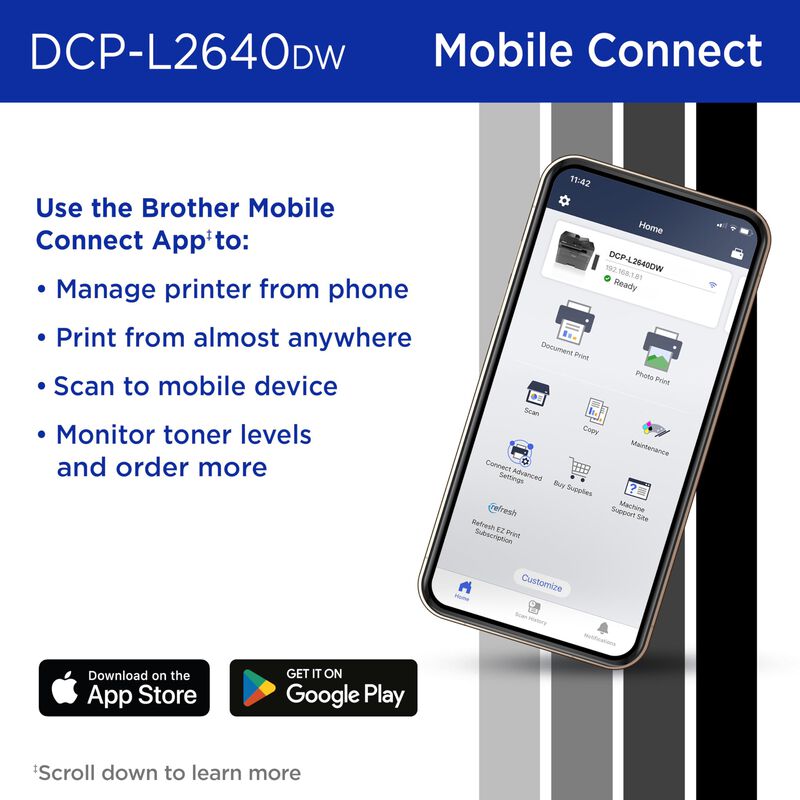 Impresora L&aacute;ser Brother Dcp-l2640dw L&aacute;ser Monoc... image number null