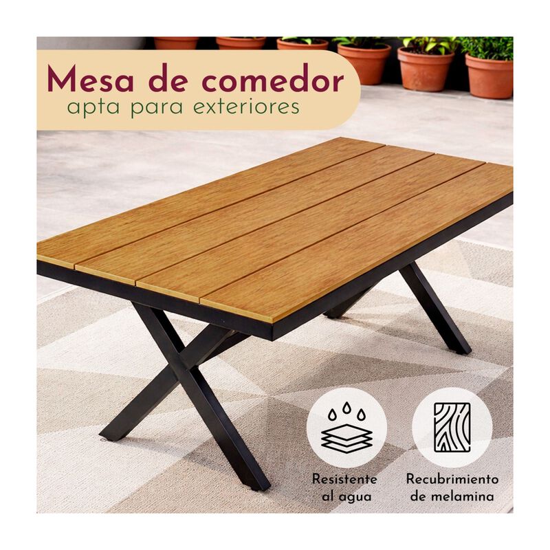 Comedor Jardin Ext 6pz Moderno Recubrimiento Ti... image number null