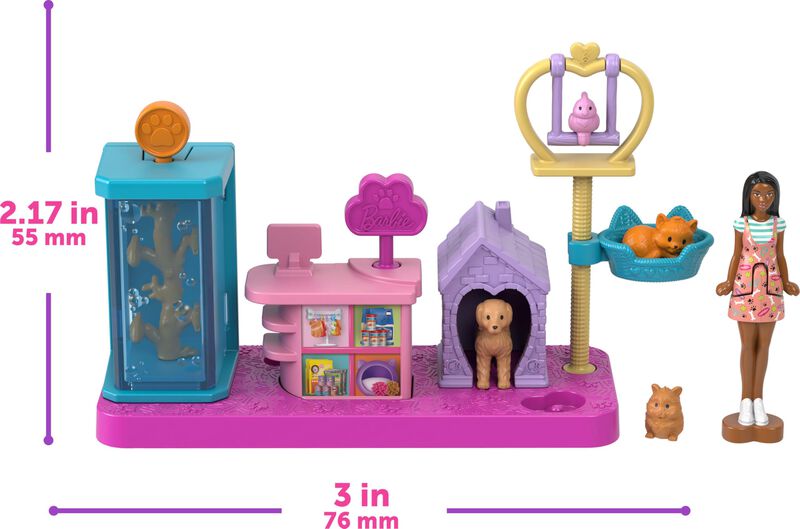 Set De Juego Barbie Mini Land Dreamhouse Con 4 ... image number null