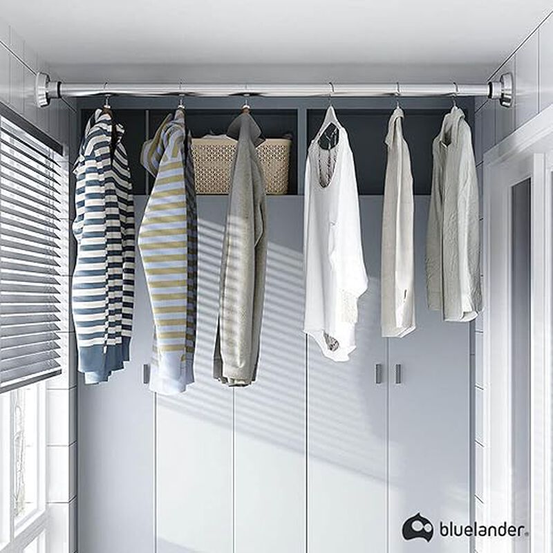 Bluelander Tubo para Cortina de Ba&ntilde;o Ajustable ... image number null