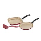 Juego de Bifera/Panquequera Tramontina 20298/739 3 Piezas Rojo