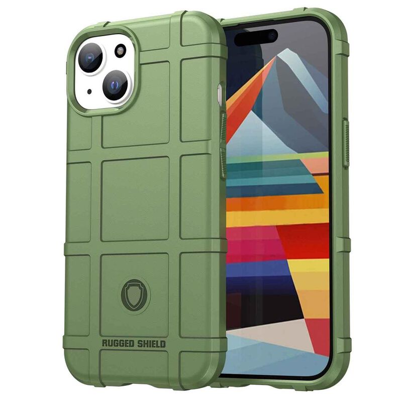 Funda TEKKU Rugged Shield para iPhone 15 Verde image number null