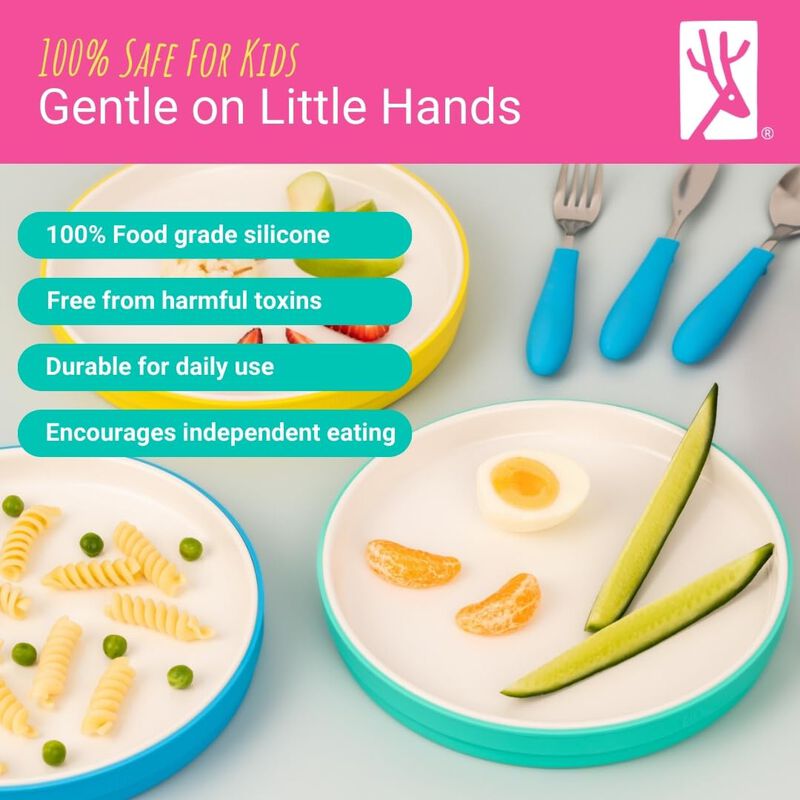 Plato Elk And Friends De Porcelana Infantil De ... image number null