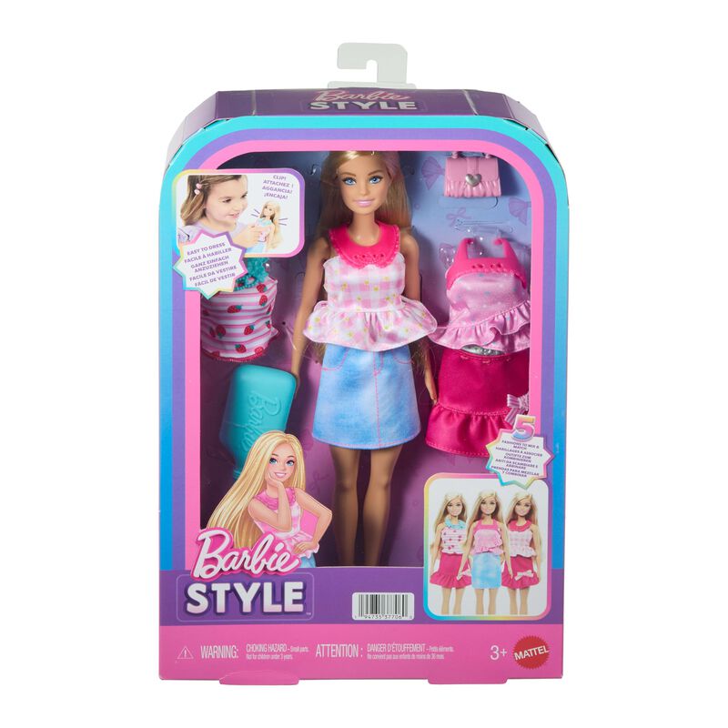 Mu&ntilde;eca Barbie F&aacute;cil De Vestir Con Ropa De Presi... image number null