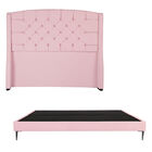 Cabecera + Base Cama Slim King Size Dicasa Sitka Rosa