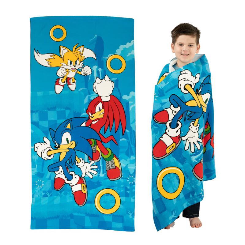 Toalla De Playa Franco Sonic The Hedgehog De Po... image number null