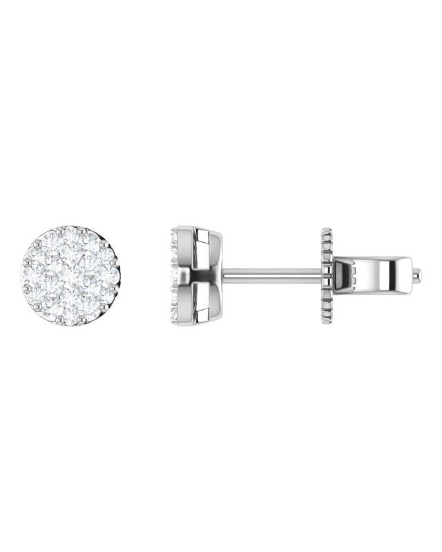 Broqueles Oro Blanco 14k 21pts Diamante Suraj-2... image number null