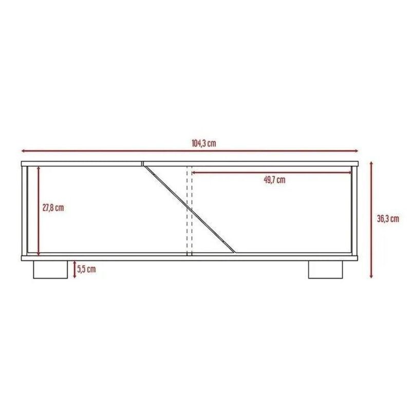 Mesa De Centro Ariel, Caoba Y Miel, Virtual Mue... image number null