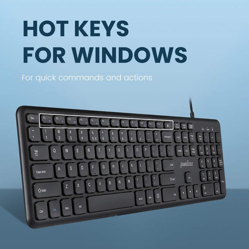 Teclado Perixx Periboard-210c Usb-c Negro Us image number null