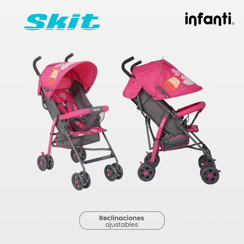 Carriola de Bastón Skit Safari Rosa image number null