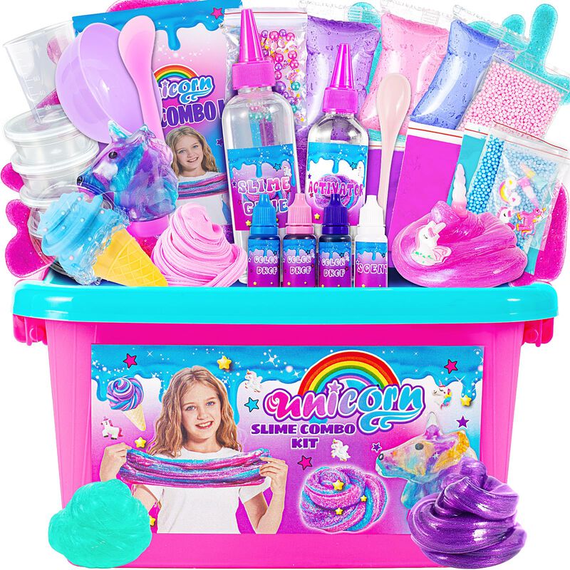 Slime Kit Zonfrto Mini Unicorn Glimmer Crunchy,... image number null