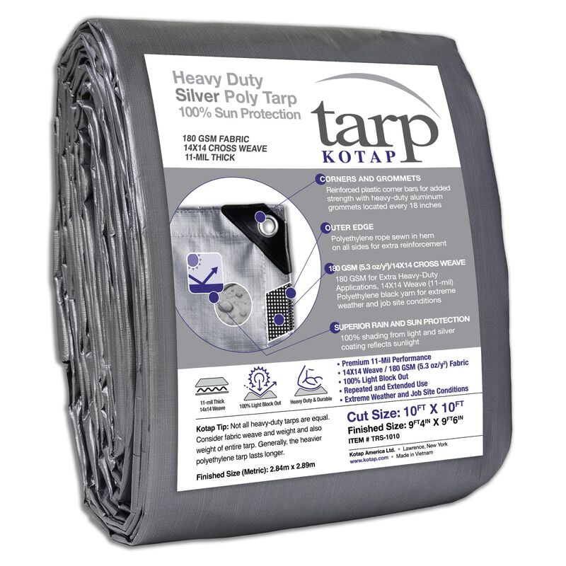 Tarp Kotap Trs-1010, Resistente Al Agua, 10 X 1... image number null
