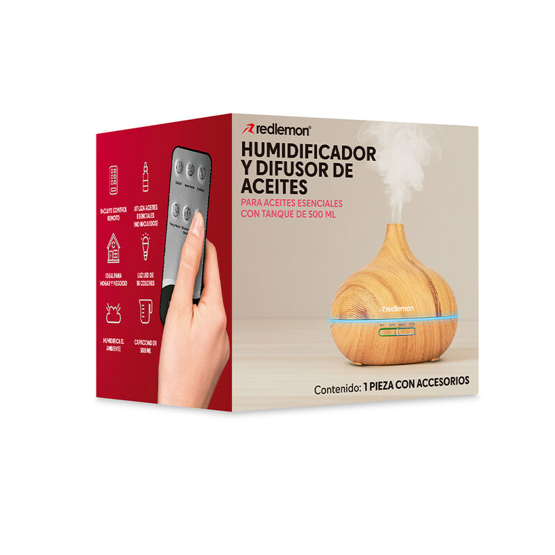 Humidificador Difusor Aceites Esenciales 500ml ... image number null