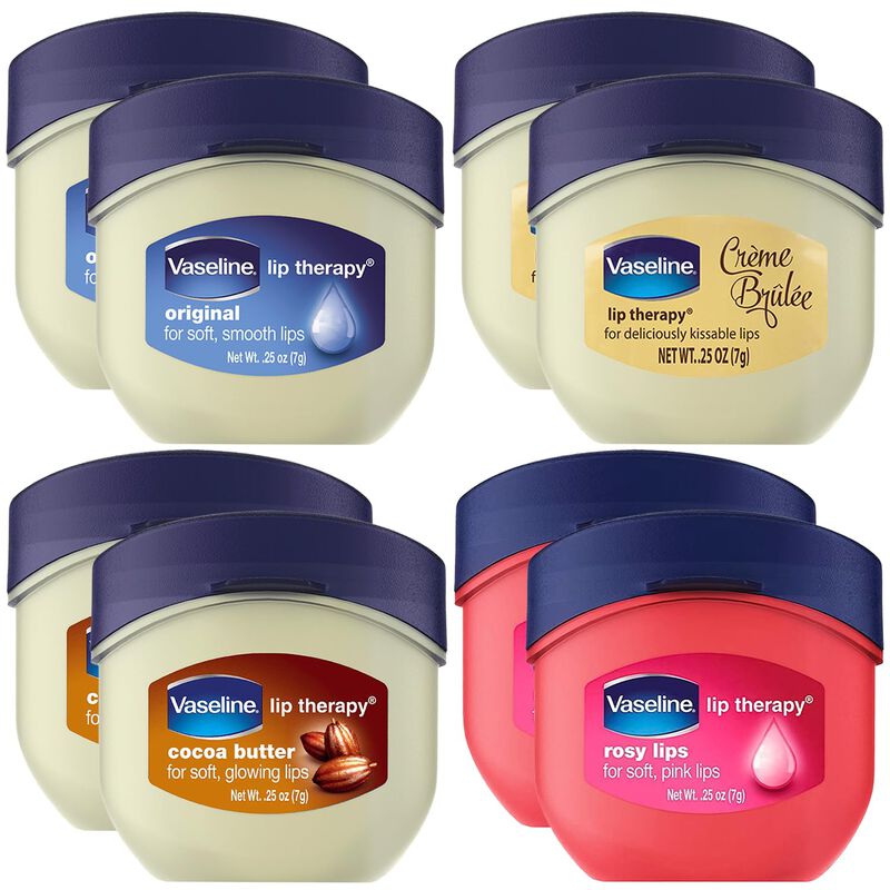Set De B&aacute;lsamo Labial Vaseline Lip Therapy Rosy... image number null