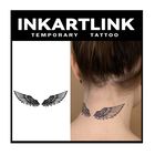 Tatuaje Semipermanente Inkartlink 2 L&aacute;minas Con Alas Para El Cuello