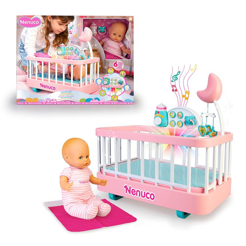 Cuna Con Mu&ntilde;eca Nenuco Good Sleep De 14 Pulgada... image number null