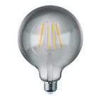 Pack de 4 focos LED Vintage Aksi 4W Globo Smoke E27 Dimeable Luz C&aacute;lida