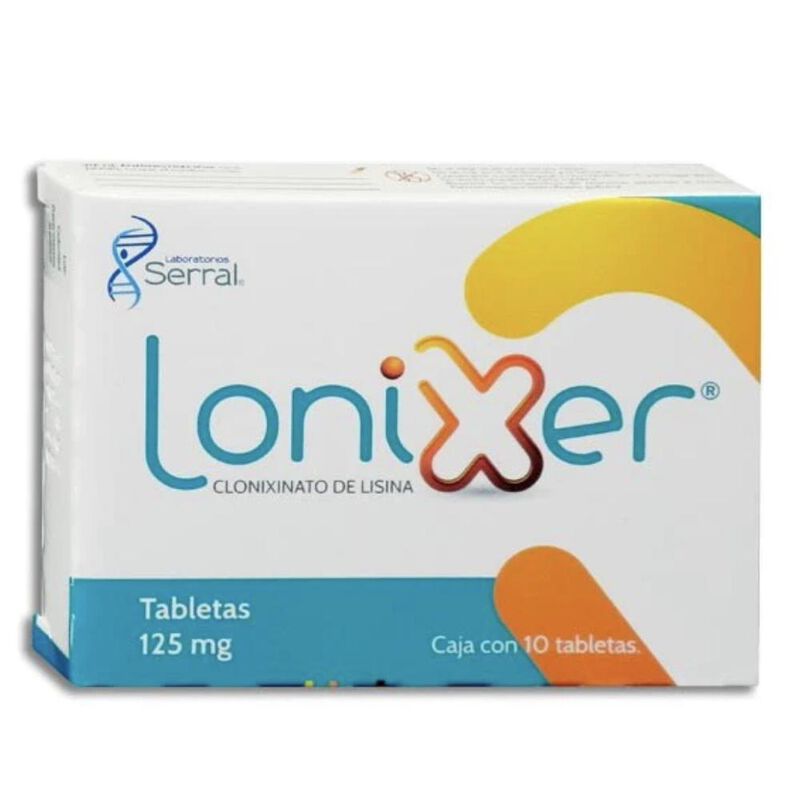 Lonixer Clonixinato De Lisina 125mg caja 10 tab... image number null