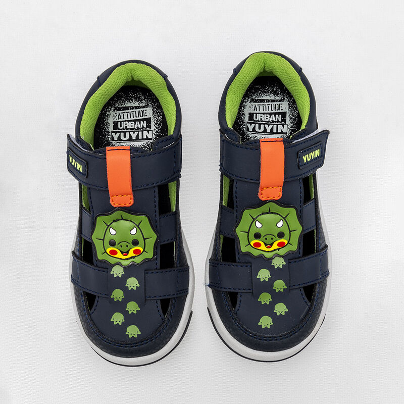 Yuyin Sandalia para niño marino verde image number null