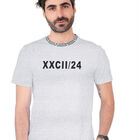 Playera Estampada Caballero Cuello Redondo Premium Gris Roosevelt C351