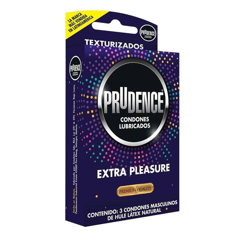 Condones de L&aacute;tex Extra Pleasure Prudence 3 Uni... image number null